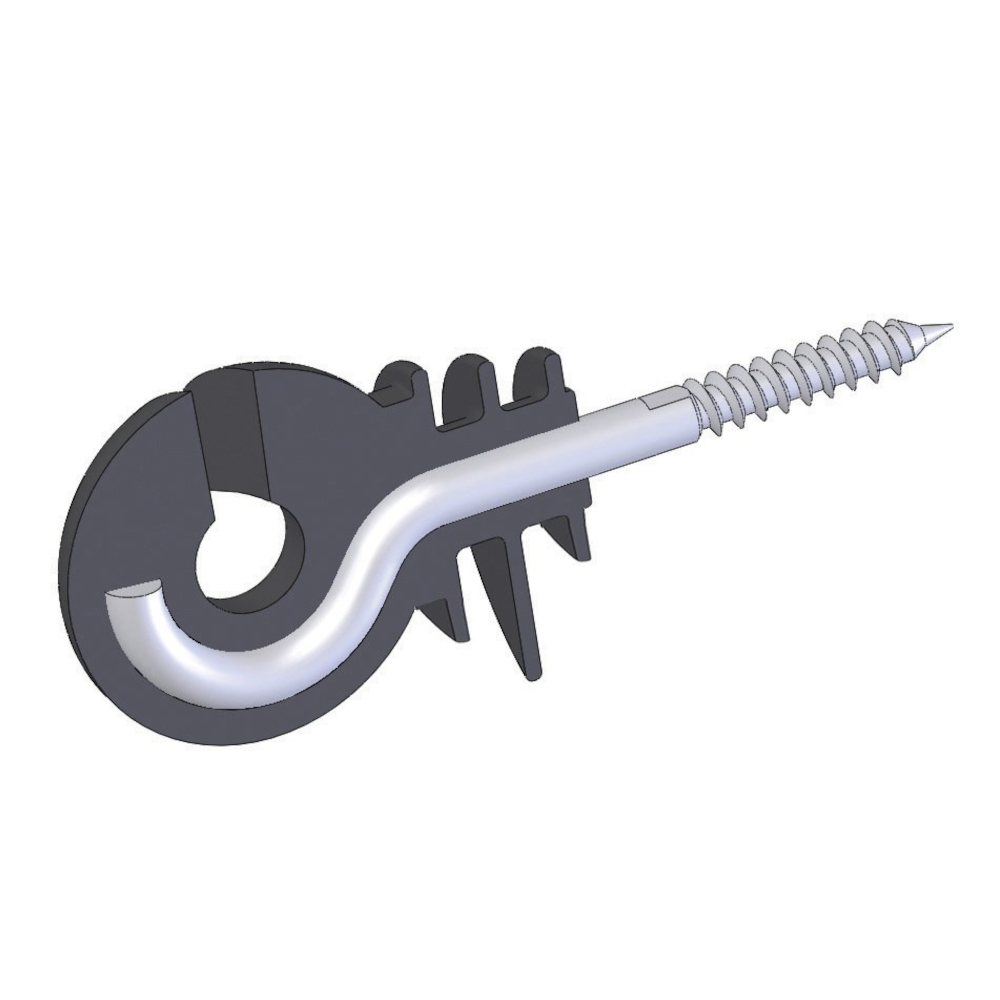 AKO Ringisolator mit breiter Drahtauflage