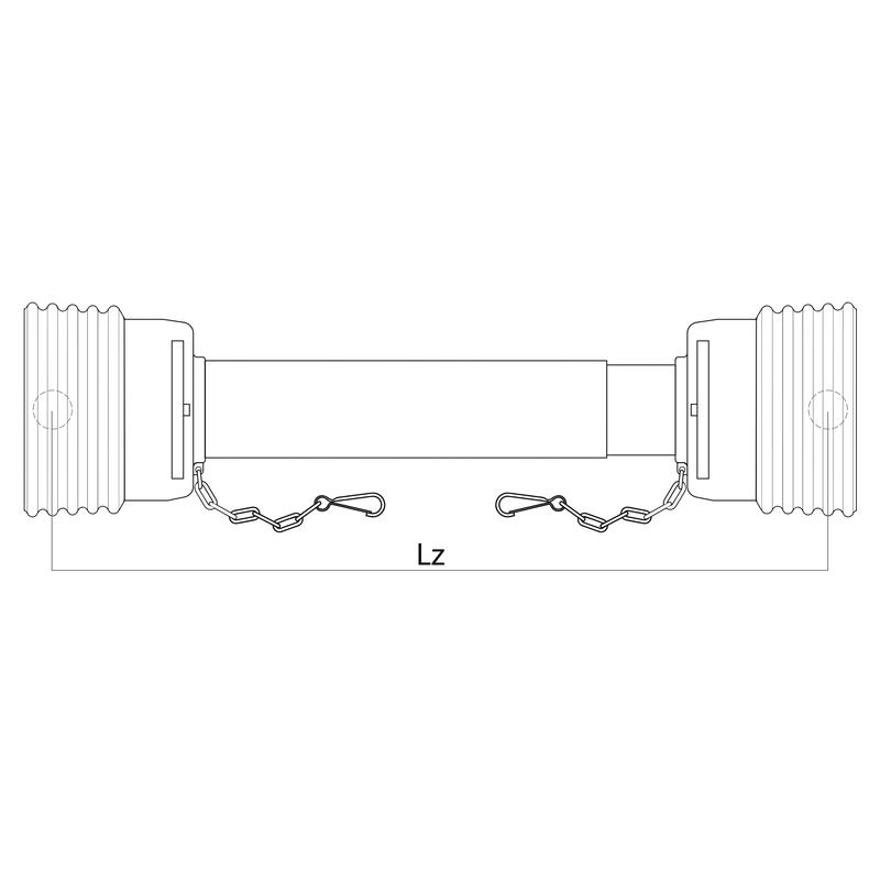 GARDLOC Gelenkwellenschutz Universal | groß | 1450 mm | 82 mm Rohr