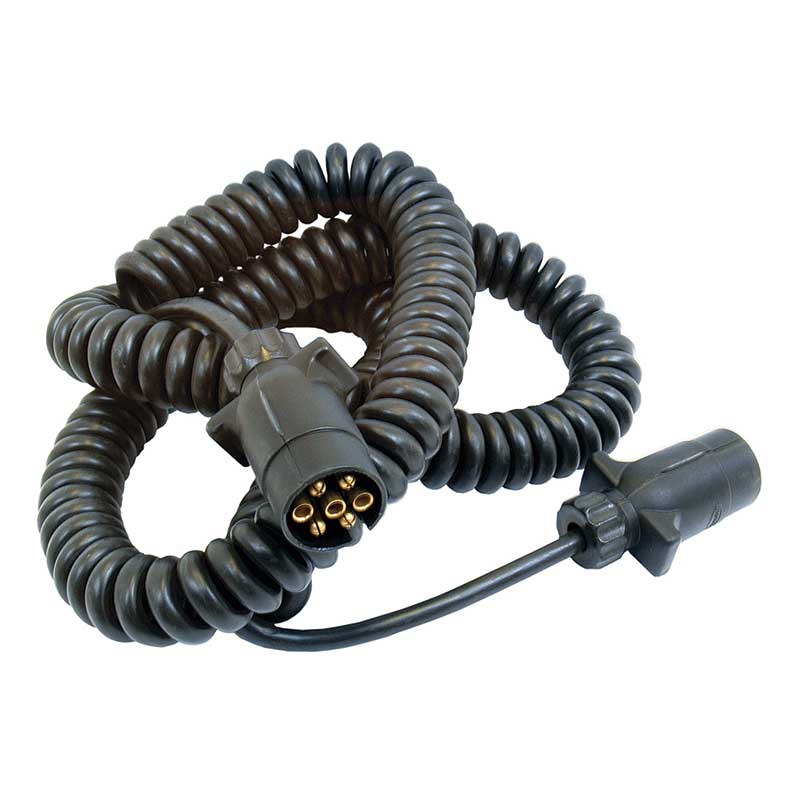 25787477 Spiralkabel 3.5M Kunststoffstecker 7 Polig
