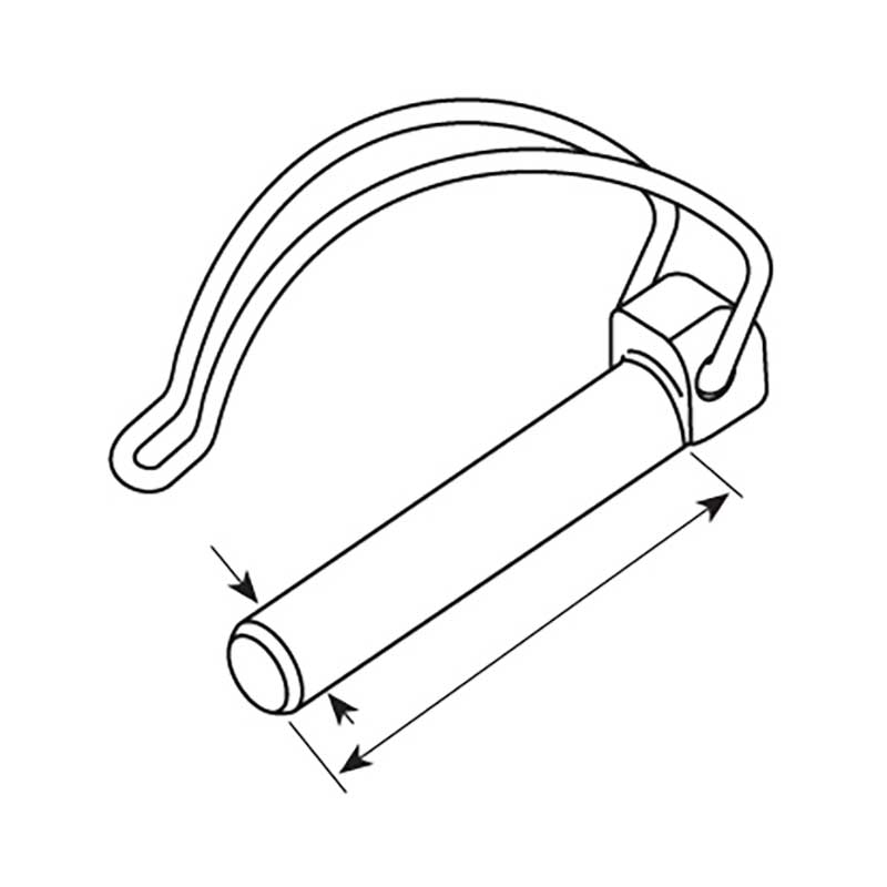 Klappsplint, Stift Ø6 x 40mm