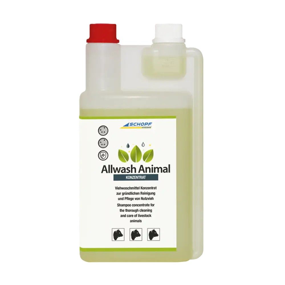 Allwash-Animal Konzentrat | 1000 ml | Reinigungs- u. Pflegemittel für Nutzvieh