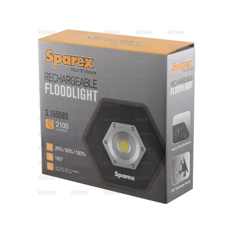 LED Flutlicht mit Akku | 2100 Lumen | Sparex