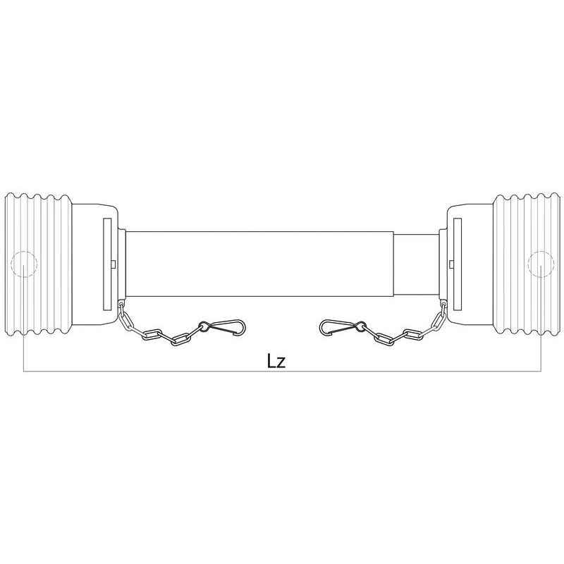 GARDLOC Gelenkwellenschutz Universal | groß | 1950 mm | 82 mm Rohr