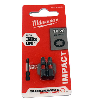 Milwaukee®Schrauberbit TX20/25mm