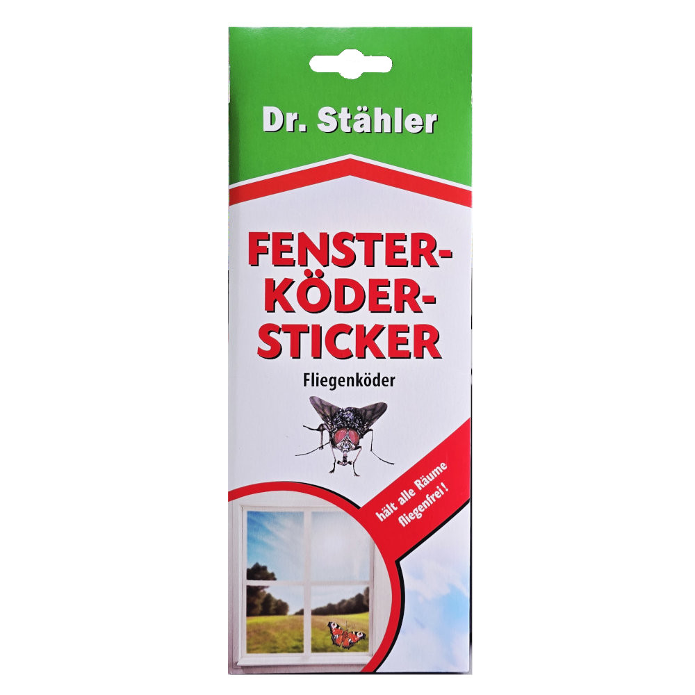 Fliegenköder - Fensterköder als Schmetterling Sticker