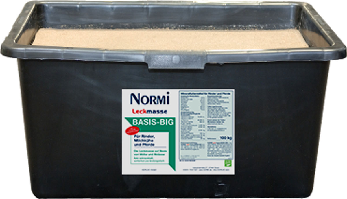 Normi Leckmasse Basis 100kg Milchkühe, Rinder und Pferde
