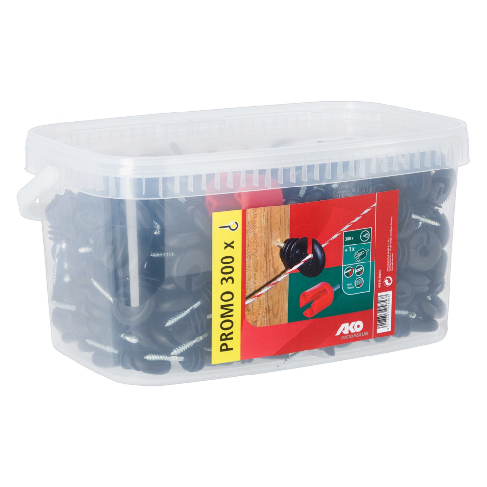 AKO Ringisolator mit breiter Drahtauflage