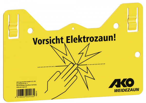 Warnschild – Vorsicht Elektrozaun!