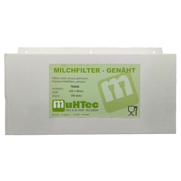 Filterschlauch genäht 455x58mm 250 St. Milchfilter