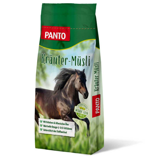 PANTO® Kräutermüsli mit Wisan®-Lein Pferdemüsli Pferdefutter